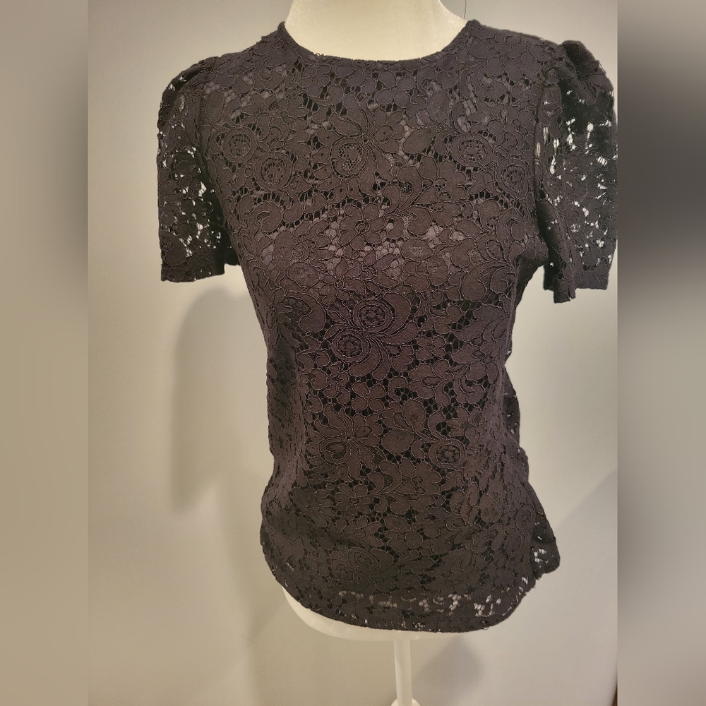 New with tags black lace top from Express